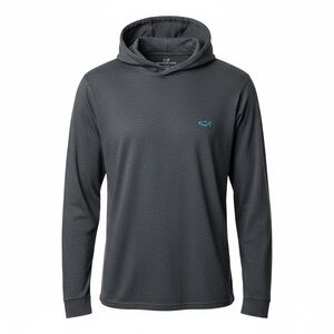 Vineyard Vines Heather Gray Hooded Shirt
